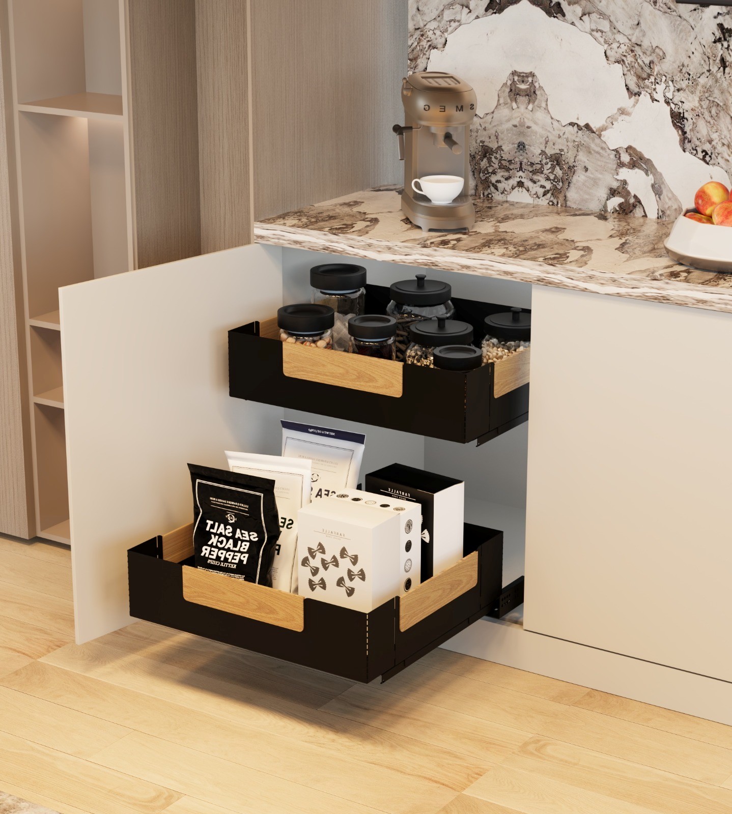 FUTURA LINE-ZEN INDEPENDENT DRAWER BASKET